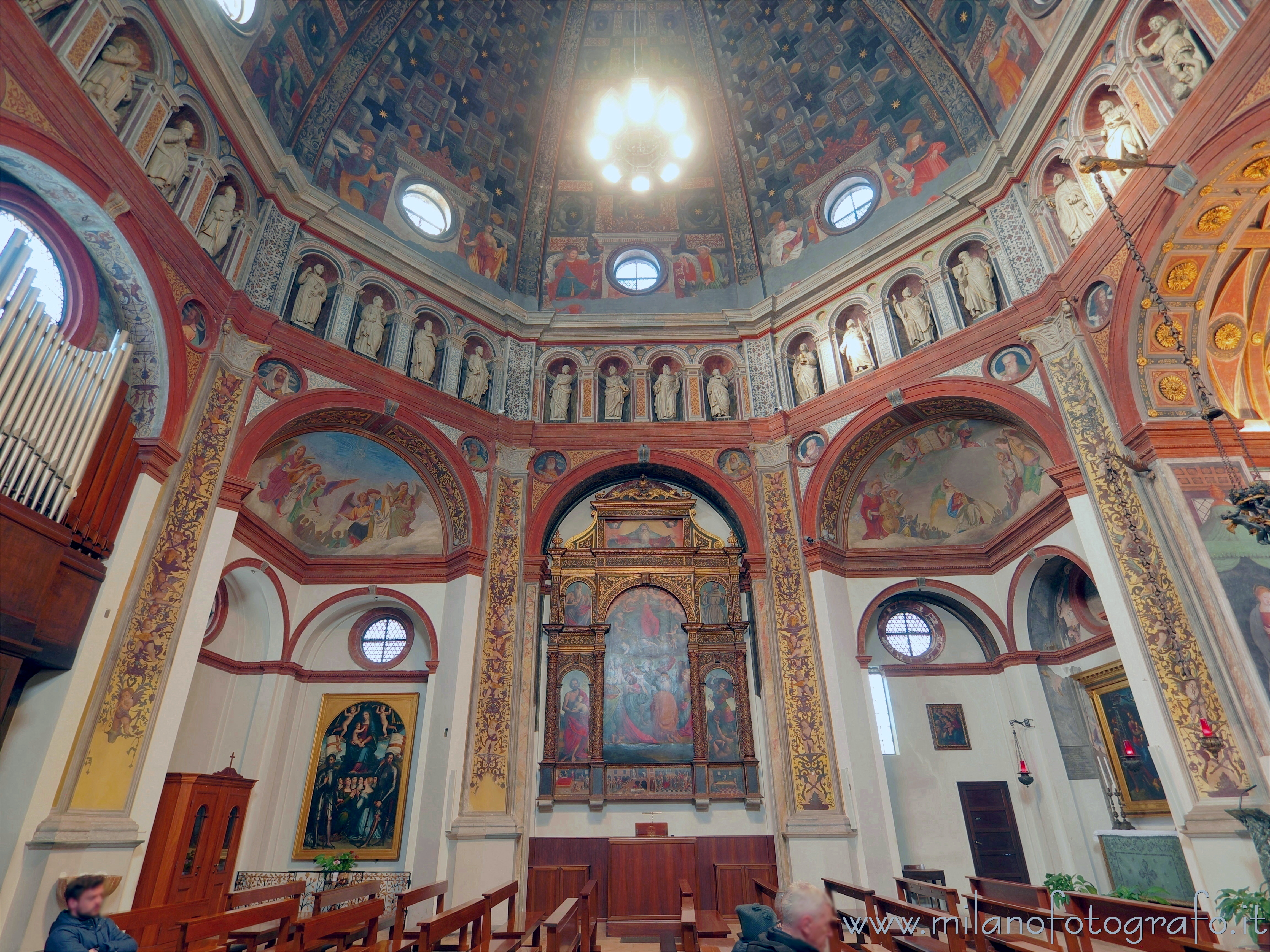 Busto Arsizio (Varese, Italy) - Northern internal wall of the Sanctuary of Saint Mary at the Square